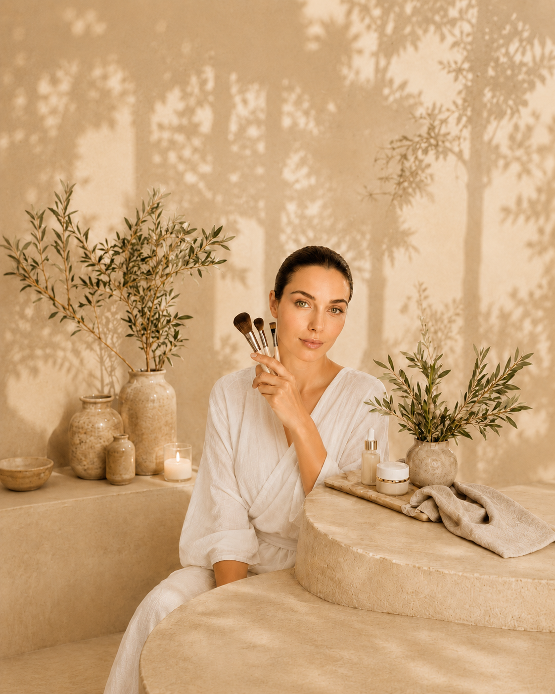 Kosmetikpinsel und Beauty-Accessoires