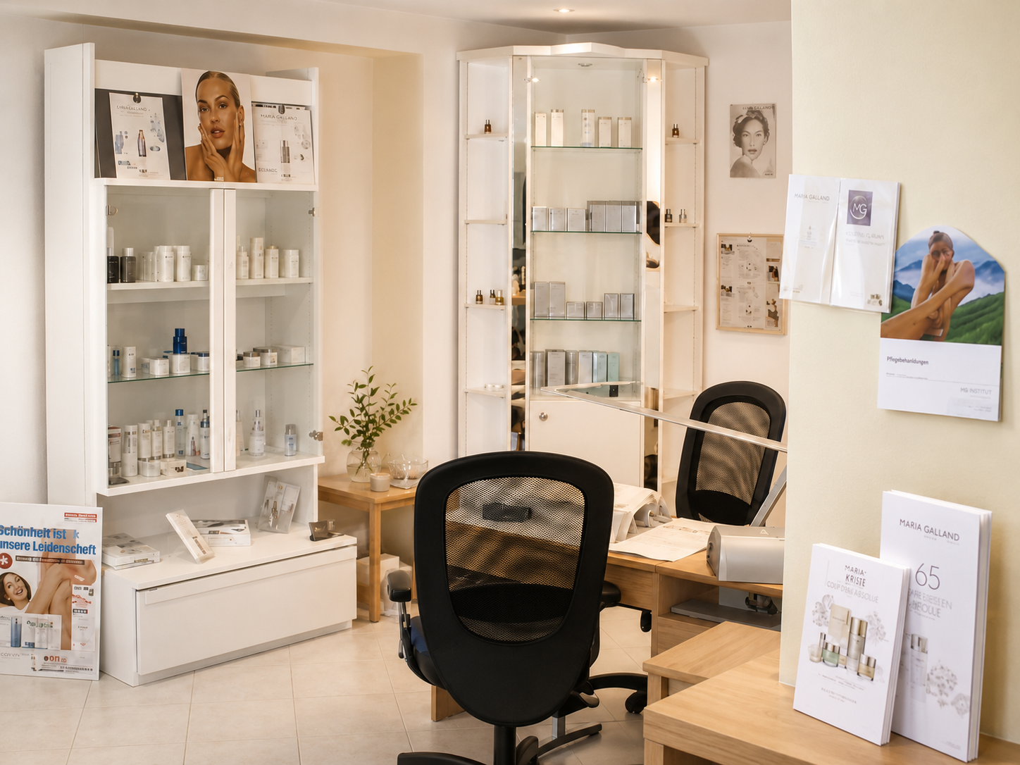 Empfang und Produktbereich bei Beauty Line
