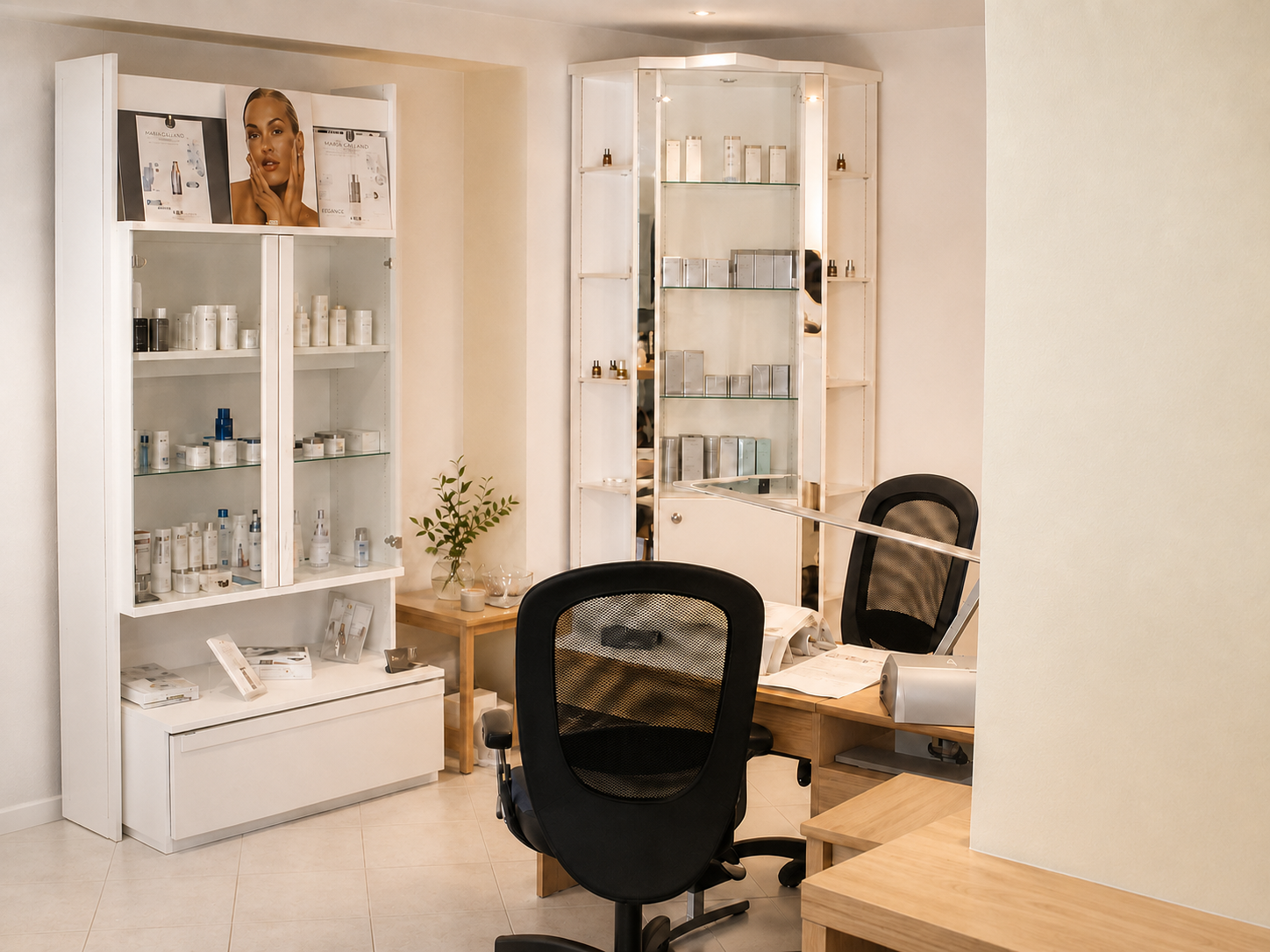 Empfang und Produktbereich bei Beauty Line